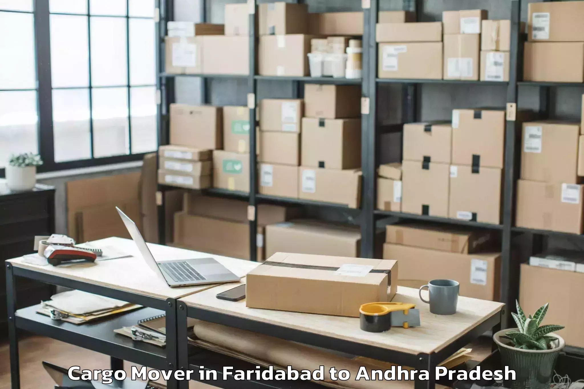 Professional Faridabad to Rentachintala Cargo Mover